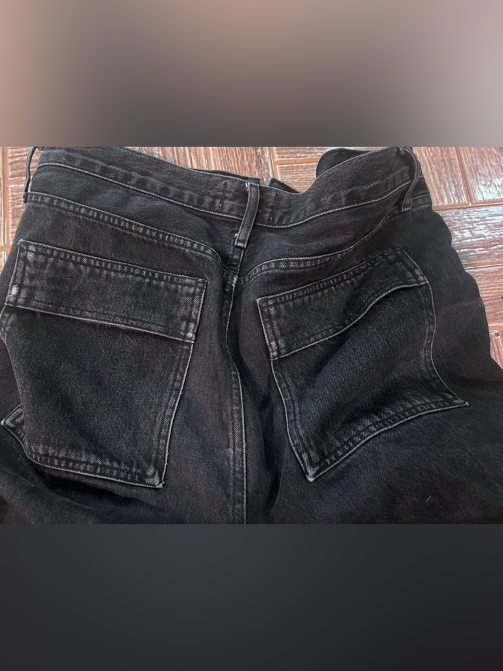 Agolde Black Straight Jeans - Picture 3 of 3